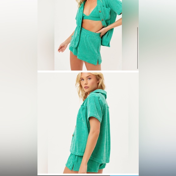 Frankie’s bikini set! Cover up both size L. Bikini top L and bottoms size M - Picture 2 of 12